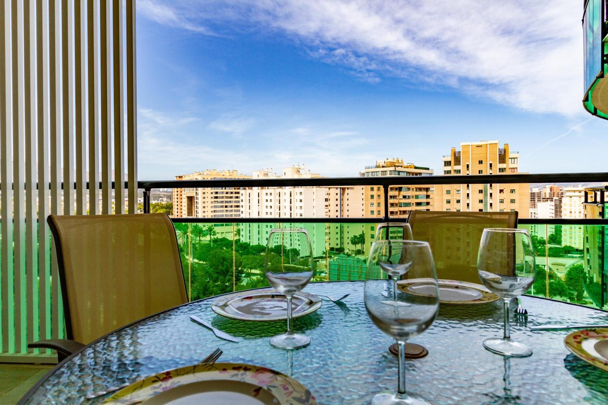 Apartment Vilapark With Pool, Free Parking, Terrace, Beach بينايدورم المظهر الخارجي الصورة